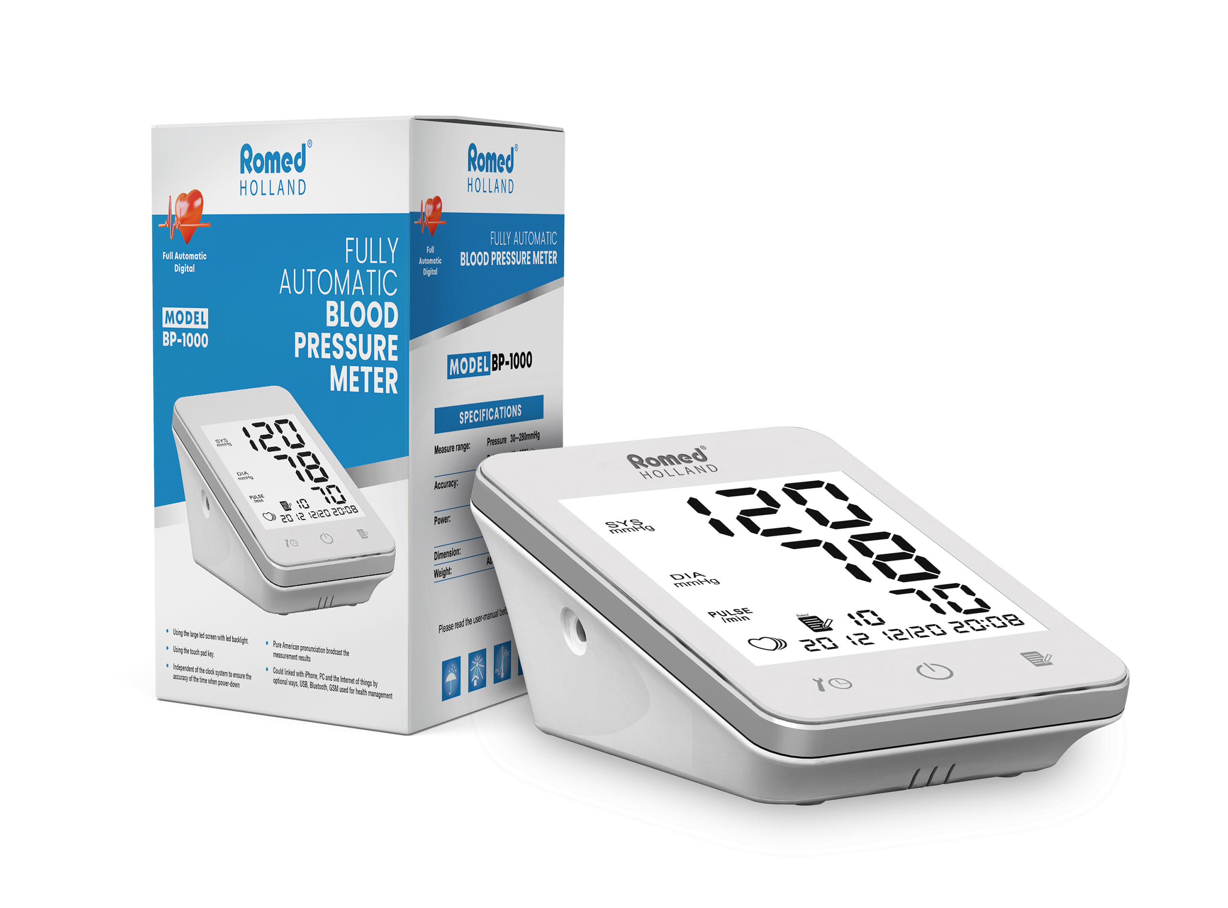 Romed blood pressure meters, fully automatic, BP-1000